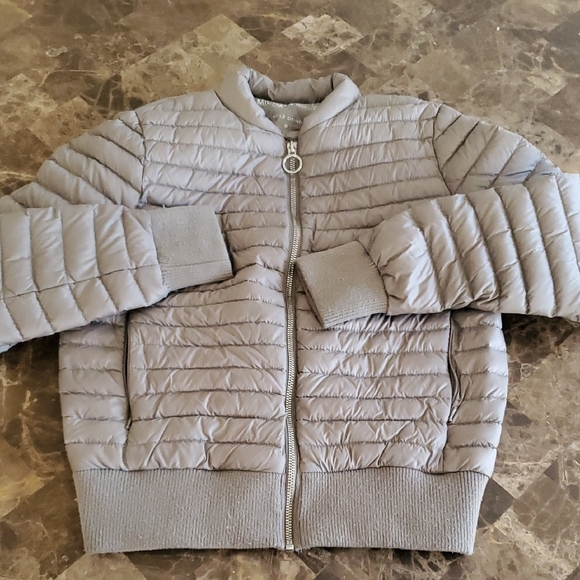 Beige Bomber Down packable Jacket Michael Kors Small - Picture 1 of 7